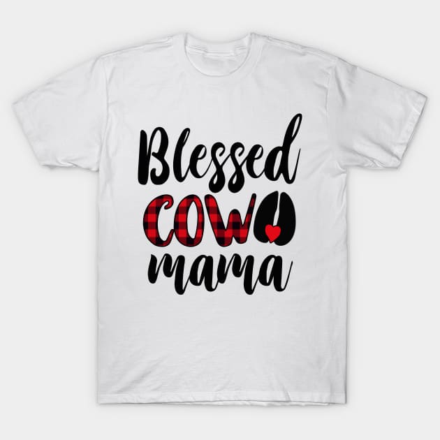 Blessed Cow Mama T-Shirt by Xonmau